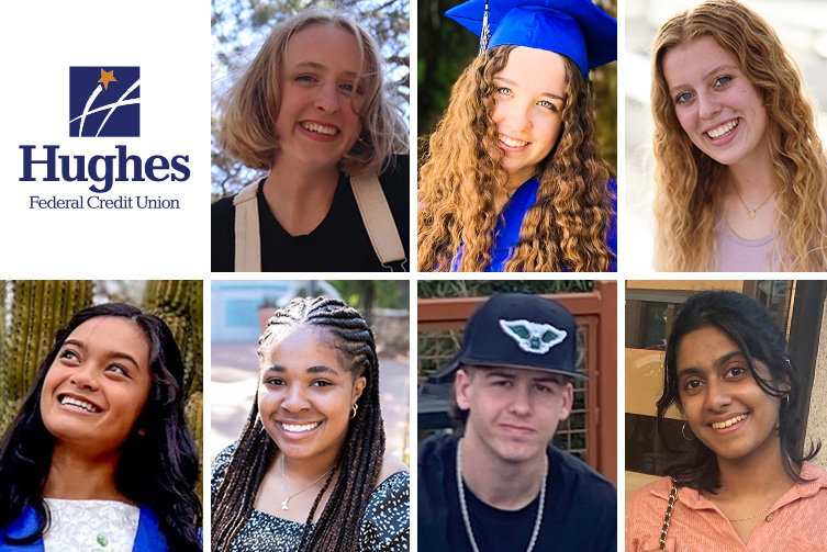 the seven recipients of the Hughes scholarship