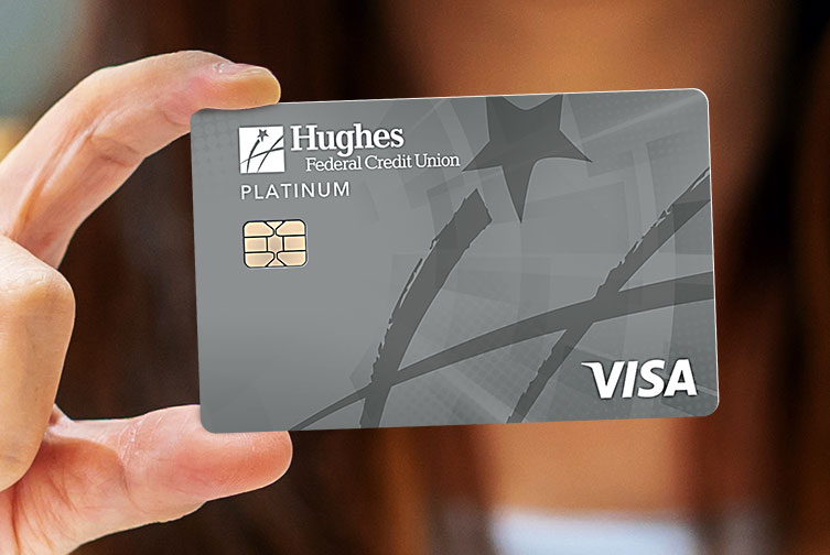 New Hughes Visa Platinum Credit Card Artwork